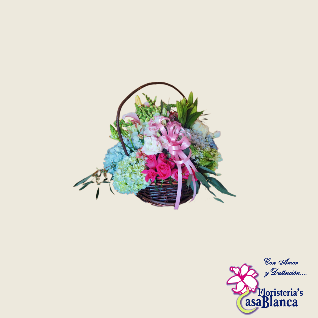 Canasta de flores - Imagen 3