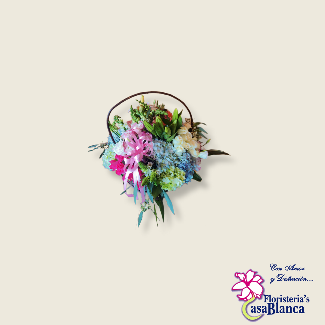 Canasta de flores - Imagen 2