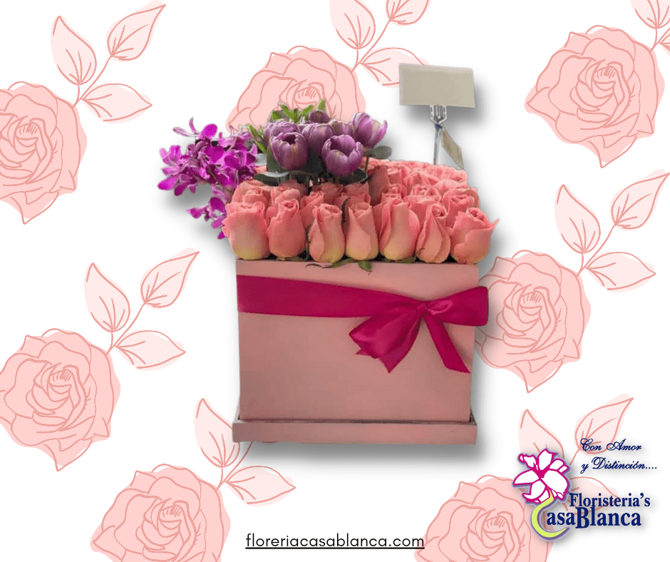 Caja de rosas