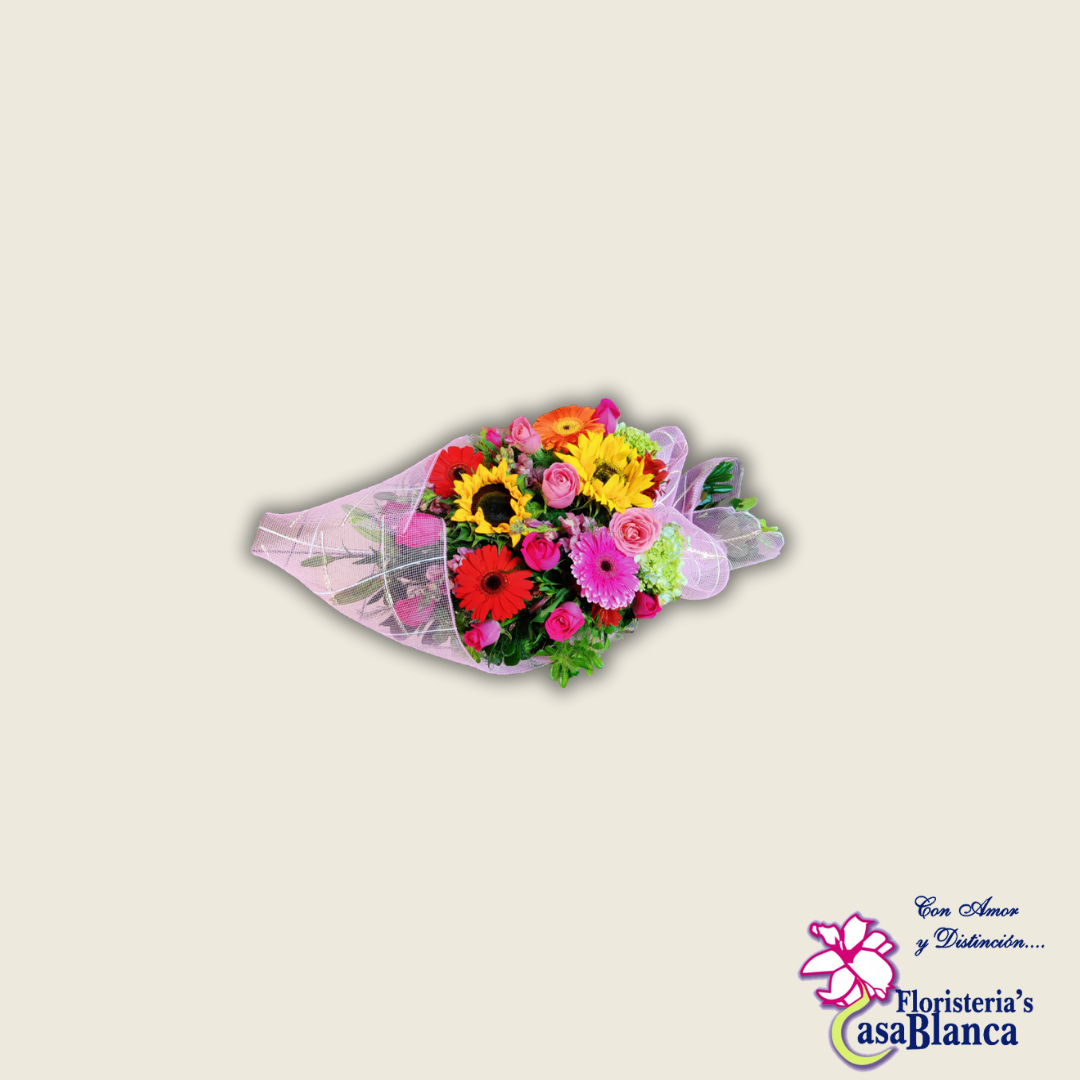 Ramo tirado rosa - Imagen 2